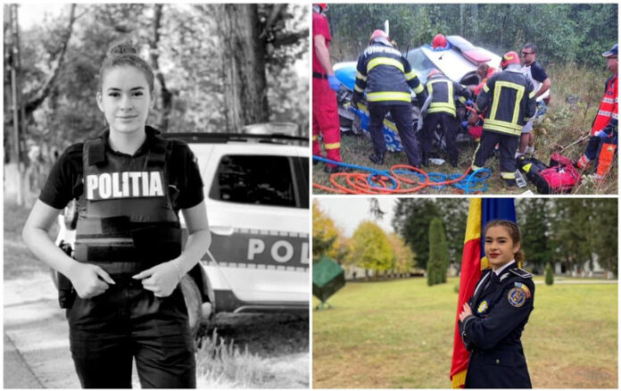 Doi ani fără Roberta. Tânăra polițistă din Gorj, comemorată de colegii din Brașov