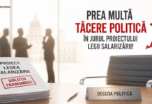 SANITAS: Prea multă tăcere politică în jurul proiectului legii salarizării!