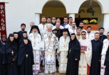 Sfântă Liturghie Arhierească la Hramul Mănăstirii «Sfântul Ioan Botezătorul» – «Cămărăşeasca», Târgu-Cărbuneşti – ,,Sărbătoarea de astăzi, ne pune în față Icoana Sfântului Ioan Botezătorul, cel care este împreună cu Maica Domnului, mijlocitor înaintea Lui Dumnezeu”!