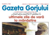 Serile la Brădiceni/XXX/2026 – Exegeze frontale: „GAZETA GORJULUI” – o revistă culturală care confirmă, impetuoasă