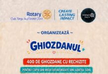 Ghiozdane cu rechizite pentru copiii din familii defavorizate din Gorj