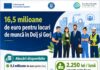 16,5 milioane de euro pentru locuri de muncă în Gorj și Dolj