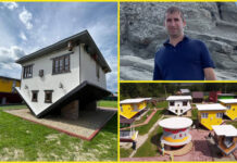 De la un caiet de matematică la un sat cu susul în jos. Povestea lui Alex Ducu și a Satului Răsturnat din Gorj care atrage turiști din toată țara