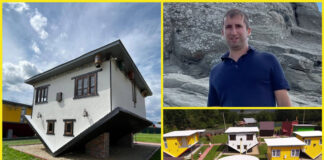 De la un caiet de matematică la un sat cu susul în jos. Povestea lui Alex Ducu și a Satului Răsturnat din Gorj care atrage turiști din toată țara