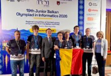 România, locul I la Olimpiada Balcanică de Informatică pentru Juniori. Profesor din Târgu Jiu, team leader
