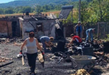 O familie din Gorj a rămas fără agoniseala de o viață în urma unui incendiu