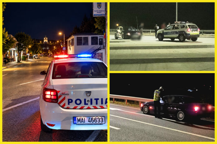 Noaptea în care polițiștii au luat la control șoferii din Târgu Jiu și Novaci: permise reținute și amenzi de peste 23.000 de lei