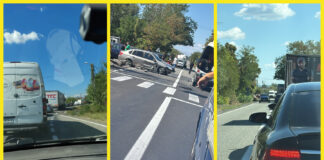 Accident la Scoarța: 3 autovehicule implicate. O femeie a fost rănită ușor