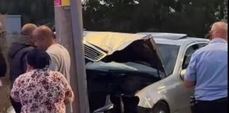 Accident pe o stradă din Târgu Jiu