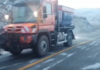 Început de iarnă la Rânca. Drum închis noaptea