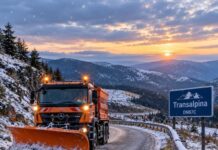 Primii fulgi de zăpadă pe Transalpina! Cum se circulă pe DN 67C
