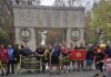Ștafeta Albastră, dedicată veteranilor, a ajuns la Târgu Jiu. Militarii Batalionului 24 Infanterie „Ecaterina Teodoroiu” au alergat alături de civili până la Coloana fără Sfârșit