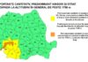 Cod portocaliu de precipitații în Gorj: șoferii, sfătuiți să evite drumurile montane, în special Transalpina