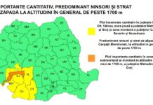 Cod portocaliu de precipitații în Gorj: șoferii, sfătuiți să evite drumurile montane, în special Transalpina