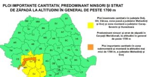 Cod portocaliu de precipitații în Gorj: șoferii, sfătuiți să evite drumurile montane, în special Transalpina