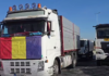 Transportatorii protestează la Târgu Jiu împotriva TollRo și a prețurilor carburanților