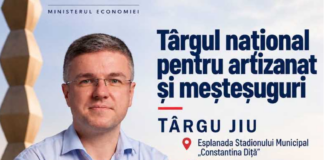 Târgul național pentru artizanat și meșteșuguri va avea loc în Târgu Jiu
