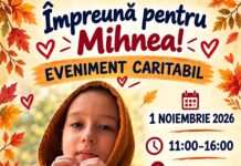 Eveniment caritabil „La noi la fermă” ntru Mihnea, băiețelul din Târgu Jiu care se luptă din nou cu o boală gravă