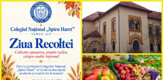 Toamna aduce bunătăți, tradiții și un gest de suflet la Târgu Jiu! Elevii de la „Spiru Haret” organizează Ziua Recoltei pentru o cauză caritabilă