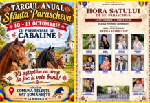 Teleștiul se pregătește de sărbătoare! Două zile de bâlci, cai, muzică populară și Hora Satului de Sfânta Parascheva