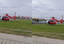Alertă medicală la Turceni! Elicopterul SMURD, chemat de urgență pentru o femeie de 50 de ani, diagnosticată cu infarct