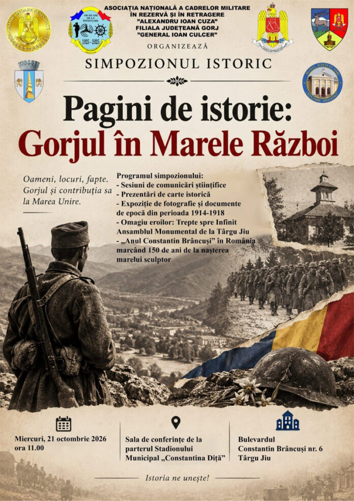 Istoria Gorjului, readusă în prim-plan la Târgu Jiu