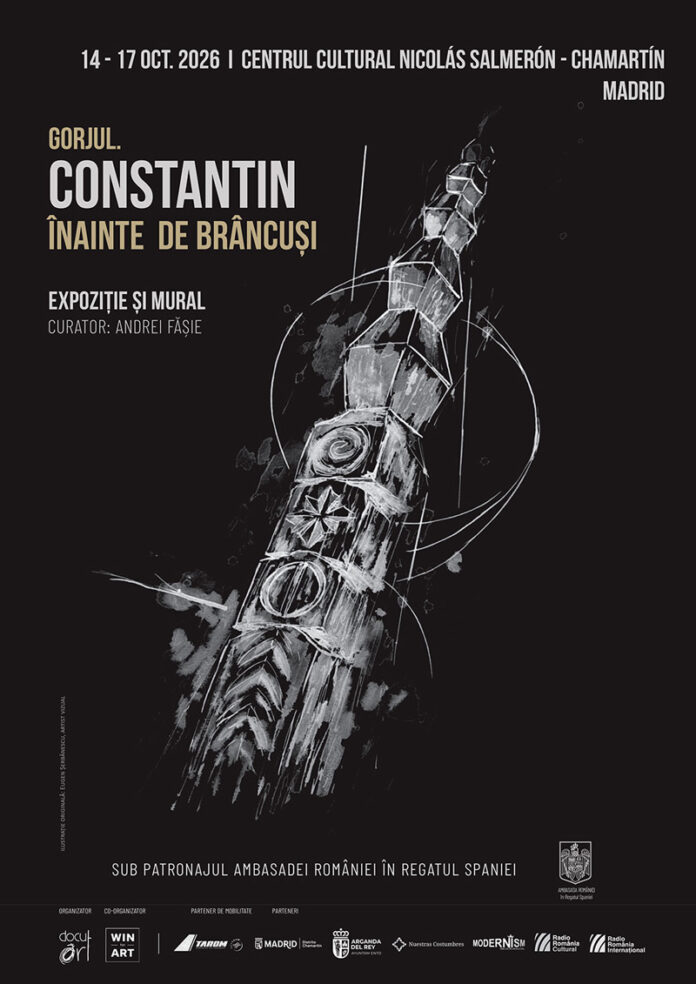 Patrimoniul viu al Gorjului curatoriat într-o expoziție imersivă și un mural de 80 de metri pătrați, la 150 de ani de la nașterea lui Brâncuși la Madrid