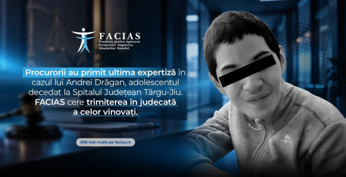 Cazul adolescentului mort la UPU Târgu Jiu. Expertiza medico-legală, trimisă Parchetului. „Familiei lui Andrei trebuie să i se facă dreptate”