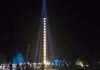 VIDEO Coloana lui Brâncuși, luminată într-un mod spectaculos cu ocazia filmării unui videoclip