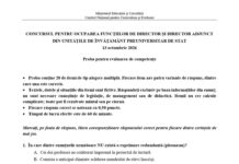 Gorj: Cincizeci de candidați au picat concursul pentru directorii de școli